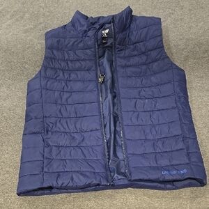 Lands' End Kids Blue Puffer Vest